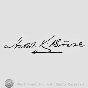 Autograph/signature : Browne Hablot K.
