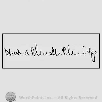 Autograph/signature : Christy Howard Chandler.