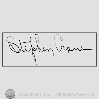 Autograph/signature : Crane Stephens.