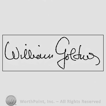 Autograph/signature : Golding William.