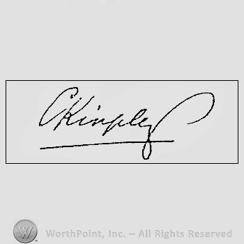 Autograph/signature : Kingsley Charles.