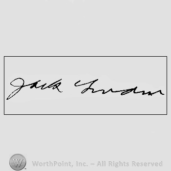Autograph/signature : London Jack.