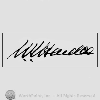 Autograph/signature : Hardee William Joseph.
