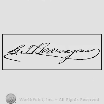 Autograph/signature : Beauregard G.T.