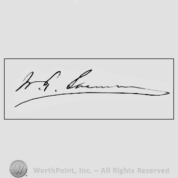 Autograph/signature : Sherman, W T.