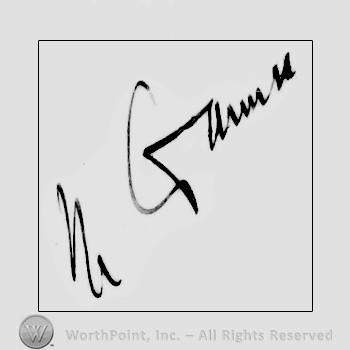 Autograph/signature : Joseph Stalin.