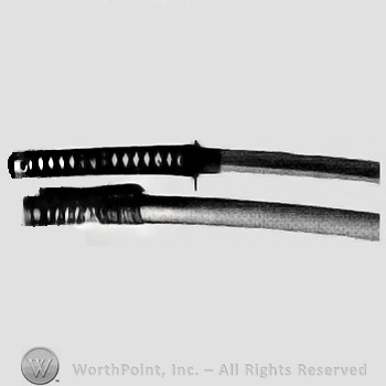 Mounted Wakizashi; sword.