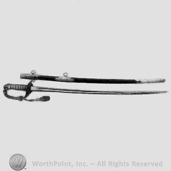 Naval officer dress/parade sabre; sword.