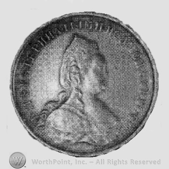 Catherine II medal for valour; Tsarina's profile.