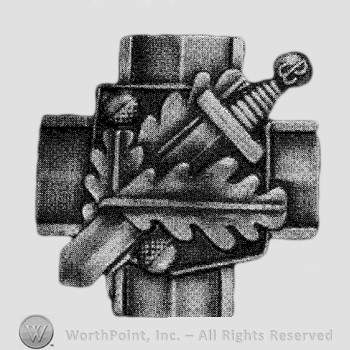 Sword over a cross.