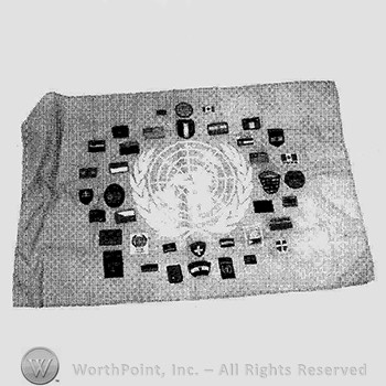 Flag with multiples patches.