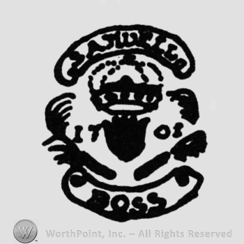crowned Fleur-de-lis, label "SAMUEL" above, "BOSS" under