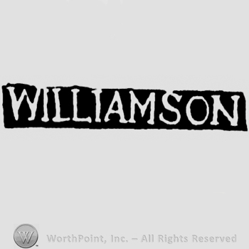 The name Williamson written with uppercase letters