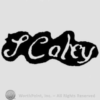 The name S Coley handwritten with lowercase letters and leaned to the right