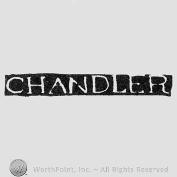 The name Chandler written with uppercase letters