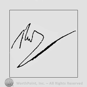 Autograph/signature : Napoleon Bonaparte.