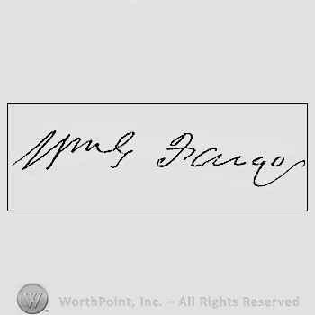 Autograph/signature : William Fargo.