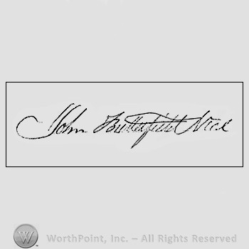 Autograph/signature : John Butterfield.