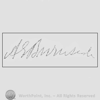 Autograph/signature : Ambrose Burnside.