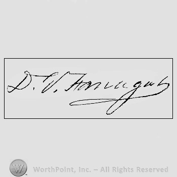 Autograph/signature : David Farragut.