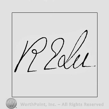 Autograph/signature : Robert Lee.
