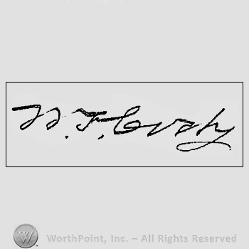 Autograph/signature : William F Cody.