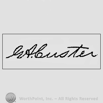Autograph/signature : George Armstrong Custer.