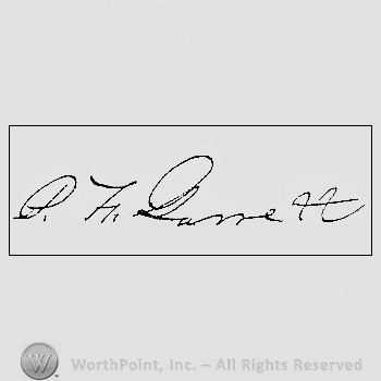 Autograph/signature : Pat Garrett.