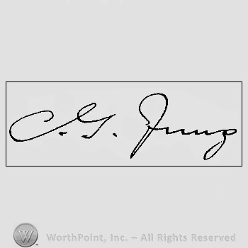 Autograph/signature : Carl G. Jung.