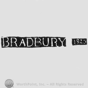 The name Bradburry written with uppercase letters; the number 1920 (?)