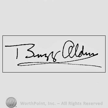 Autograph/signature : Buzz Aldrin.