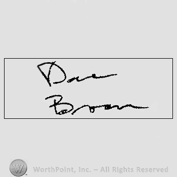 Autograph/signature : DaveBrown.