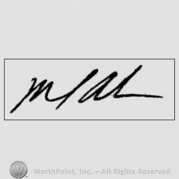 Autograph/signature : Mike Anderson.