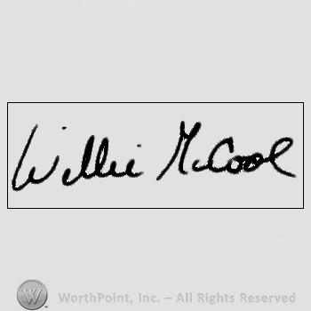 Autograph/signature : Willie McCool.