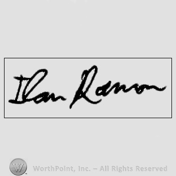 Autograph/signature : Ilan Ramon.