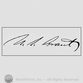 Autograph/signature : Ulysses Grant.