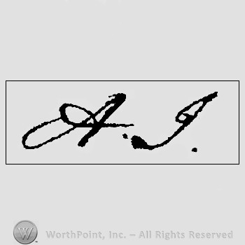 Autograph/signature : Andrew Jackson.
