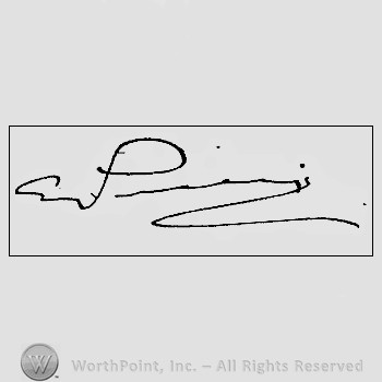 Autograph/signature : Giacomo Puccini.