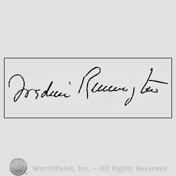 Autograph/signature : Frederic Remington.