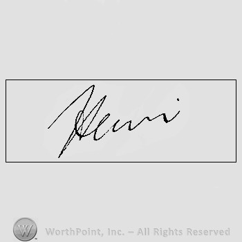 Autograph/signature : Henri Toulouse-Lautrec.