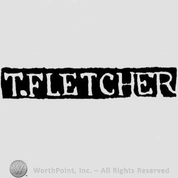 The name T. Fletcher written with uppercase letters