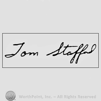 Autograph/signature : Tom Stafford.