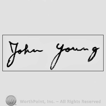 Autograph/signature : John Young.