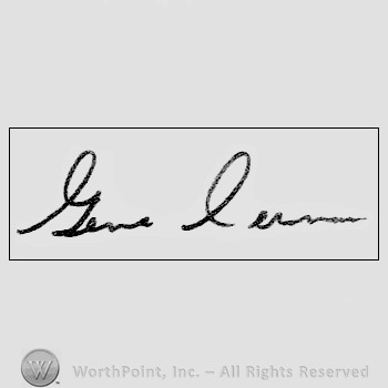 Autograph/signature : Gene Cernan.