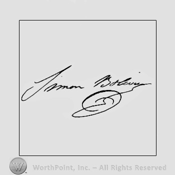 Autograph/signature : Bolivar, Simon.