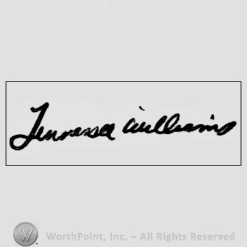 Autograph/signature : Tennessee Williams.
