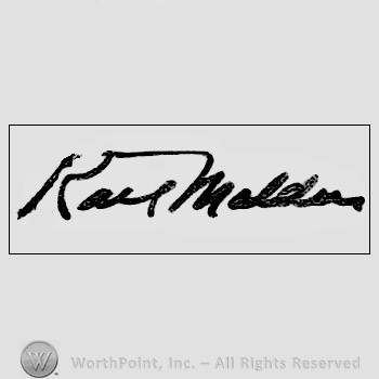 Autograph/signature : Karl Malden.