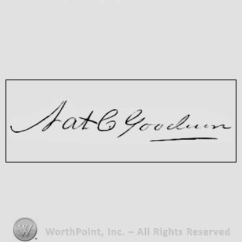 Autograph/signature : Nat. C. Goodwin.