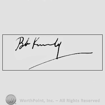 Autograph/signature : Kennedy, Robert E.