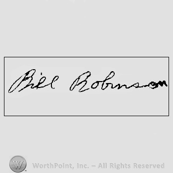 Autograph/signature : Robinson, Bill.